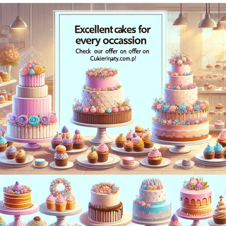 Wyśmienite torty na każdą okazję – sprawdź naszą ofertę w cukierniaptys.com.pl!
